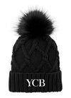 Your Crystal Bestie® Faux Fur Pom Beanie