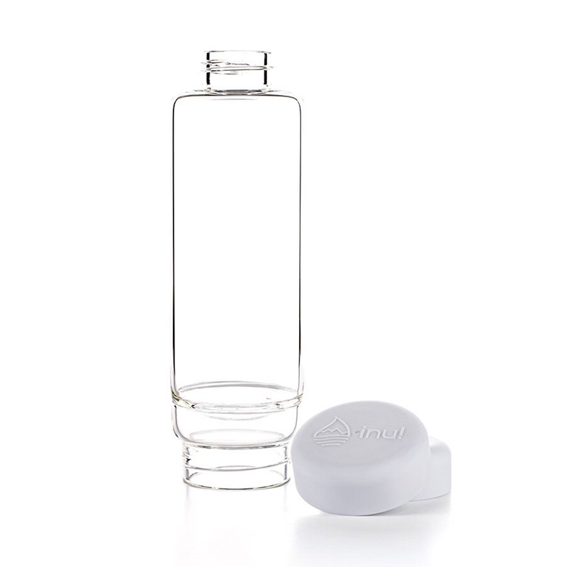 inu! Crystal Water Bottle - Cloud White